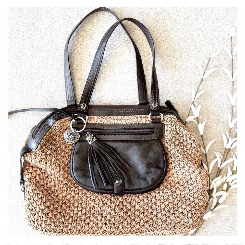 Brighton Crocheted Straw Summer Handbag